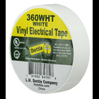 Color Coding Tape, Polyvinyl Chloride material, White, 60 ft. length, 3/4 in. width, 30 N/CM tensile strength, 7 mil. thickness, Steel-1.5, Backing-0.15 N/CM adhesion strength, 600 V voltage rating