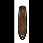 This solid wood walnut stained blade has a darker shaded perimeter that adds depth and interest.  This blade fits the Canfield, Canfield Pro, Duvall and Rokr fans.