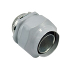 Connector, Liquid Tight, Direct Burial Rated, Zinc Die Cast, Polyolefin Coated, Size 2 Inch