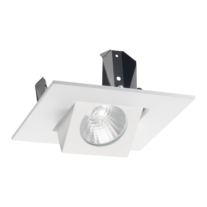 440SQ square adjustable trim for use with line and low voltage housings, black finish