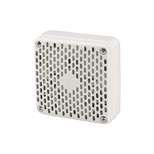 Vibratone Electronic Horn - Fire Regulated 16-33VDC, General Purpose Signal 12-24VDC. Coded or sustained tones. No duty cycle or interval limitations. 99 dBa at 10 feet on axis (109 dBa at 1 meter on axis). Four wire terminal block and supervisory diode. Type 4X when installed with Panel Mount Gasket (included) or optional Non-metallic Weatherproof Backbox (Model WB-NM). Marine Rated. CSFM Approved. UL and cUL Listed. UL Fire Listed and ULC Canadian Fire Listed.