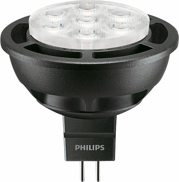 The Perfect LED Spot solution Up to 80% energy saving compared with halogen lamps and lower maintenance costs;Easy to replace/retro-fit. Broad compatibility with transformers;Perfect fit in most current Halogen fixtures Philips LED MR-16 lamps with single optic technology provide the look and color quality of traditional halogens while using a fraction of the energy. A perfect fit for spot lighting, they are compatible with most existing fixtures with MR16 GU5.3 holders and are designed as a retrofit replacement for halogen or incandescent spots. Ranging between 15,000 to 40,000 hour LED Lifetime;Easy to replace/retro-fit- Perfect fit in most current Halogen fixtures. Title 20 & Title 24 JA8 compliant versions options are available;Optimized look and feel of product;Compatible with most commonly available halogen transformers;Ranging between 3-year to 5-year limited component warranty depending upon operating hours Hotels, restaurants, bars, cafs, museums, shops;Lobbies, corridors, stairwells, washrooms, reception areas , exhibitions, display cabinets