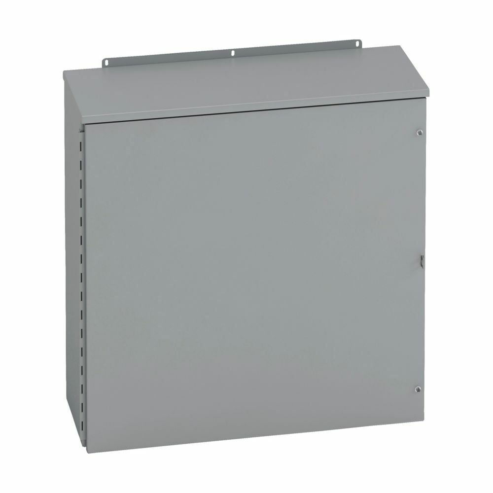 Type 3/3R panel enclosures, 48" height, 16" length, 36" width, NEMA 3R, Hinged cover, RHC enclosure, Wall mount, Medium single door, External mounting feet, Carbon steel