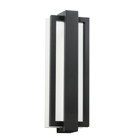 The Sedo(TM) 18.25in; LED outdoor wall light features a sleek contemporary look with its clear polycarbonate diffuser and Satin Black finish. The Sedo wall light works in several aesthetic environments, including home or office.