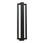 The Sedo(TM) 24.25in; LED outdoor wall light features a sleek contemporary look with its clear polycarbonate diffuser and Satin Black finish. The Sedo wall light works in several aesthetic environments, including home or office.