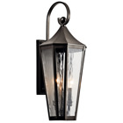 The Rochdale(TM) 24.75in; 2 light outdoor wall light features an updated classic lantern look with its Olde Bronze finish and rain glass. The Rochdale wall light works in several aesthetic environments, including traditional and transitional.