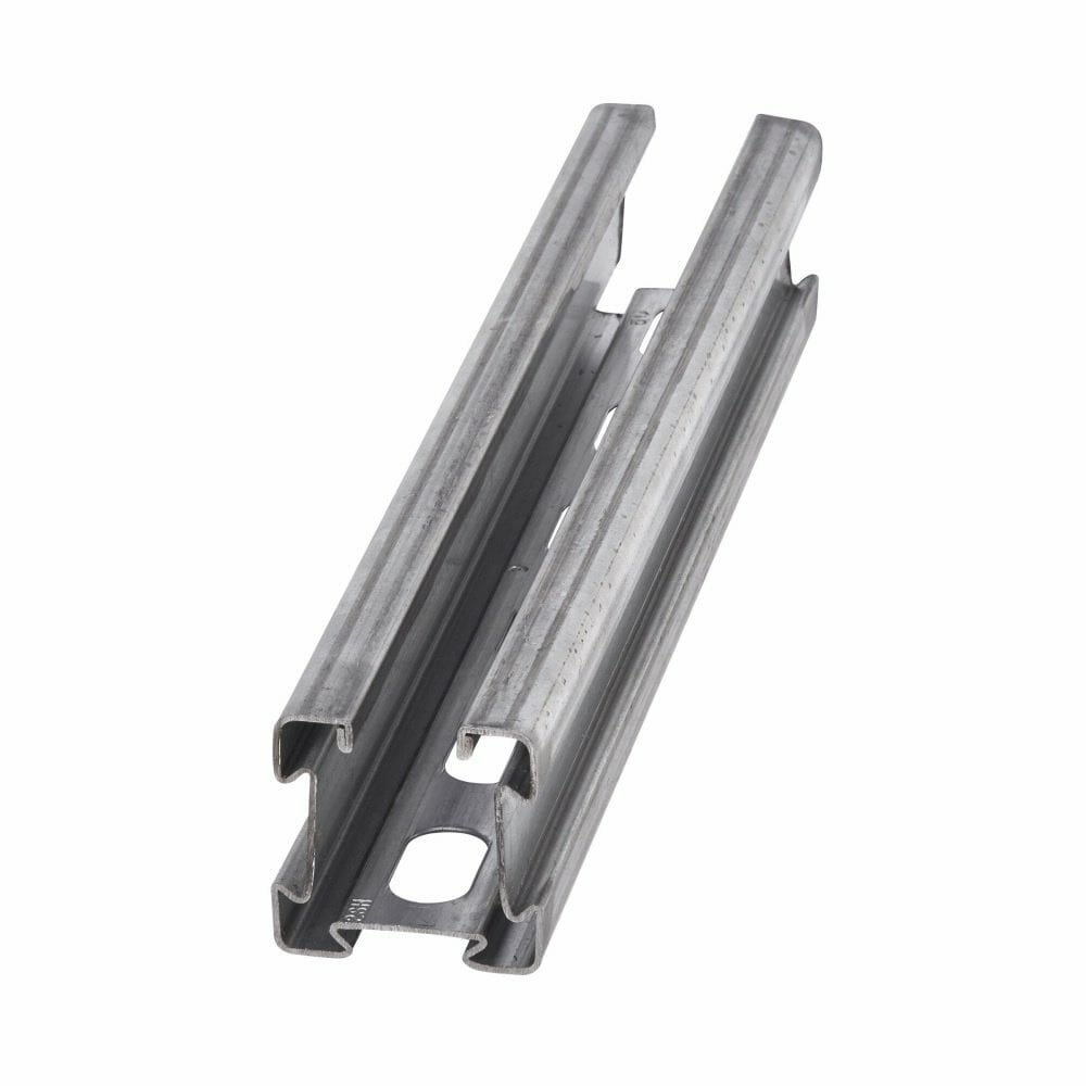 4D CHNL, 2" X 2", 5/8" X 1 1/4" SLOTTED HOLES, 18 GA, 240-