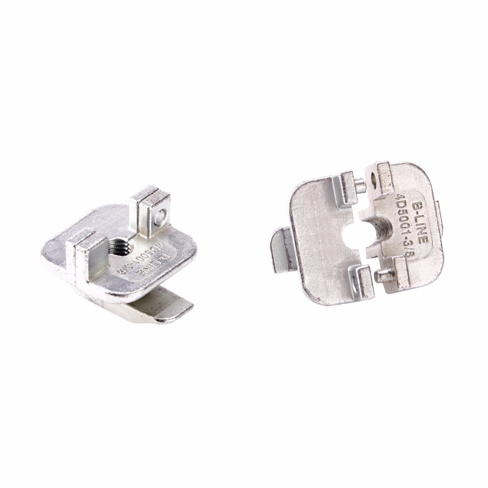 Eaton B-Line series 4Dimension strut trapeze hangers, Installed in any desired position on the ATR, 1155 lbs load cap, Steel, Safety factor of 2.5, 2-piece turn and lock trapeze hanger, Zinc