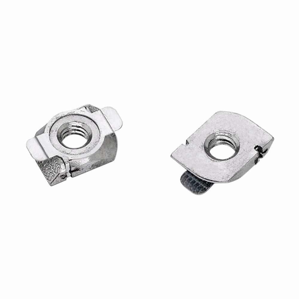 Eaton B-Line series 4Dimension strut Channel nuts, Installs with quarter turn, Steel, Safety Factor 3.0, Stainless steel type 316, 400 lbs pull out strength, 300 lbs slip strength, 3/8"-16 thread size