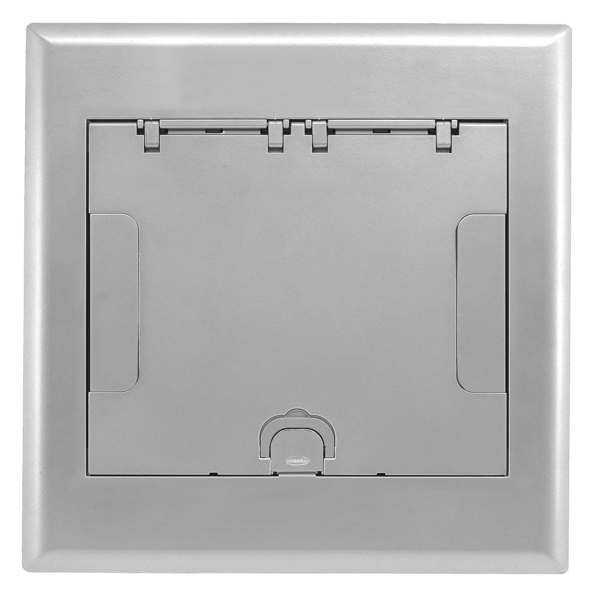 Raised Access or Wooden Floors, Recessed, 4-Gang AFB Series, Cover Assembly, Aluminum Powder Paint Finish