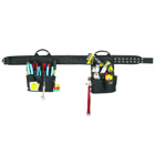 CLC, Electrical Combo Tool Belt, 3 in. width, fits belts up to 29 to 46 in., Removable carrier type, Ballistic Poly material