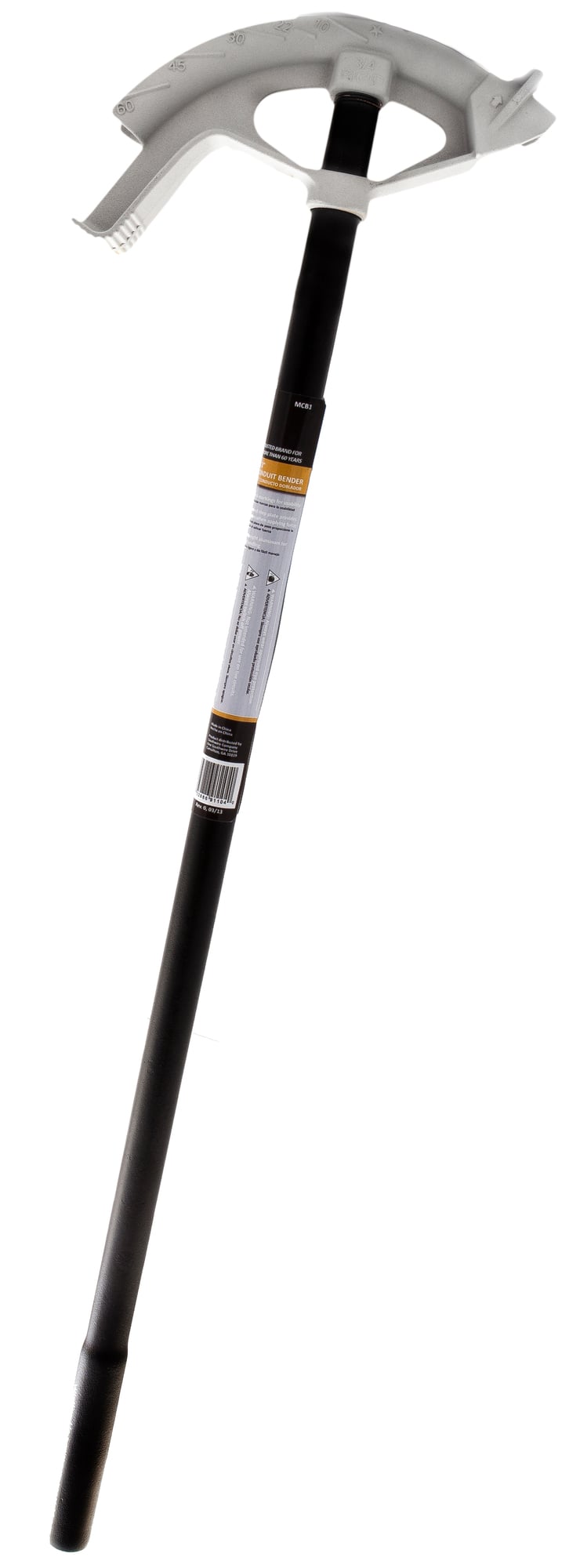 The MCB1/2 is a 1/2" EMT Aluminum Head Conduit Bender that reliably and repeatedly performs common bends, such as stub-ups, offsets, back-to-back and saddle bends.
