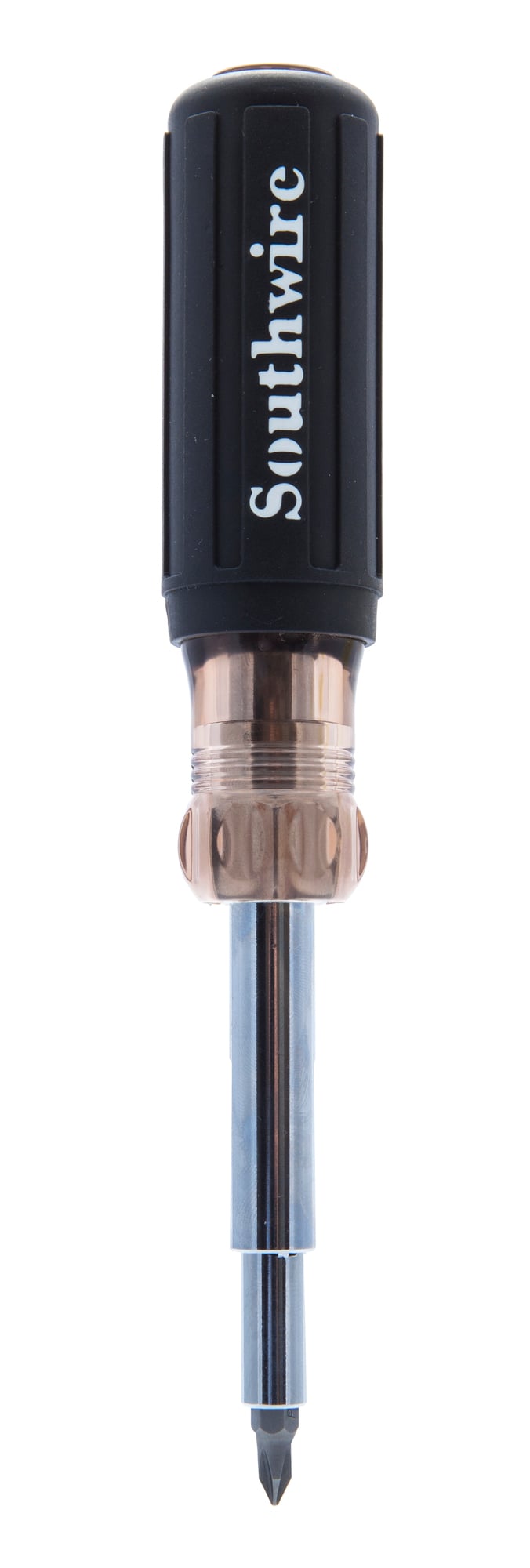 Southwire's 9-N-1 Multi-tool Screwdriver provides ample force to get the job done. Six bit sizes and 3 nut driver sizes will help you work quickly and efficiently without overloading your tool pouch.