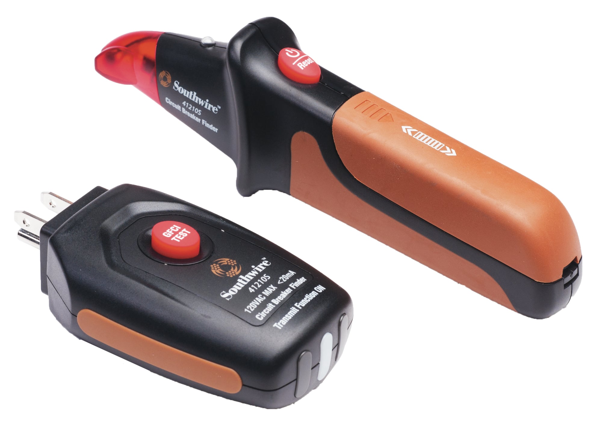 The 41210S Circuit Breaker Finder with GFCI offers a fast and easy way to locate the specific breaker powering the circuit being worked on. The 41210s eliminates guessing and prevents unwanted power outages caused by tripping the wrong breaker.