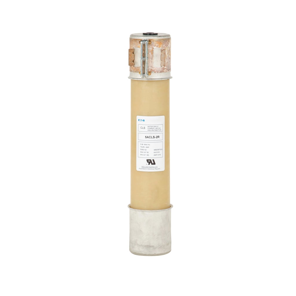 Eaton Bussmann series 5CLS fuse, Single barrel, 3R designation, 4.8 kV, 200A, 50 kAIC, Motor start, CLS, Class R, Single barrel