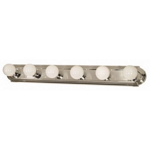 6 Light - 36 - Vanity - Racetrack Style - Polished Chrome
