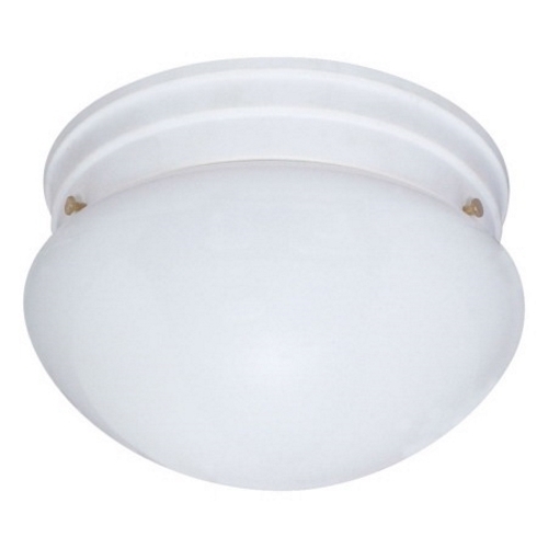2 Light Cfl - 10 - Medium White Mushroom - (2) 13W GU24 Lamps Included - White