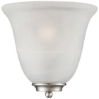 Empire - 1 Light Wall Sconce - Brushed Nickel w/ Alabaster Glass - Brushed Nickel