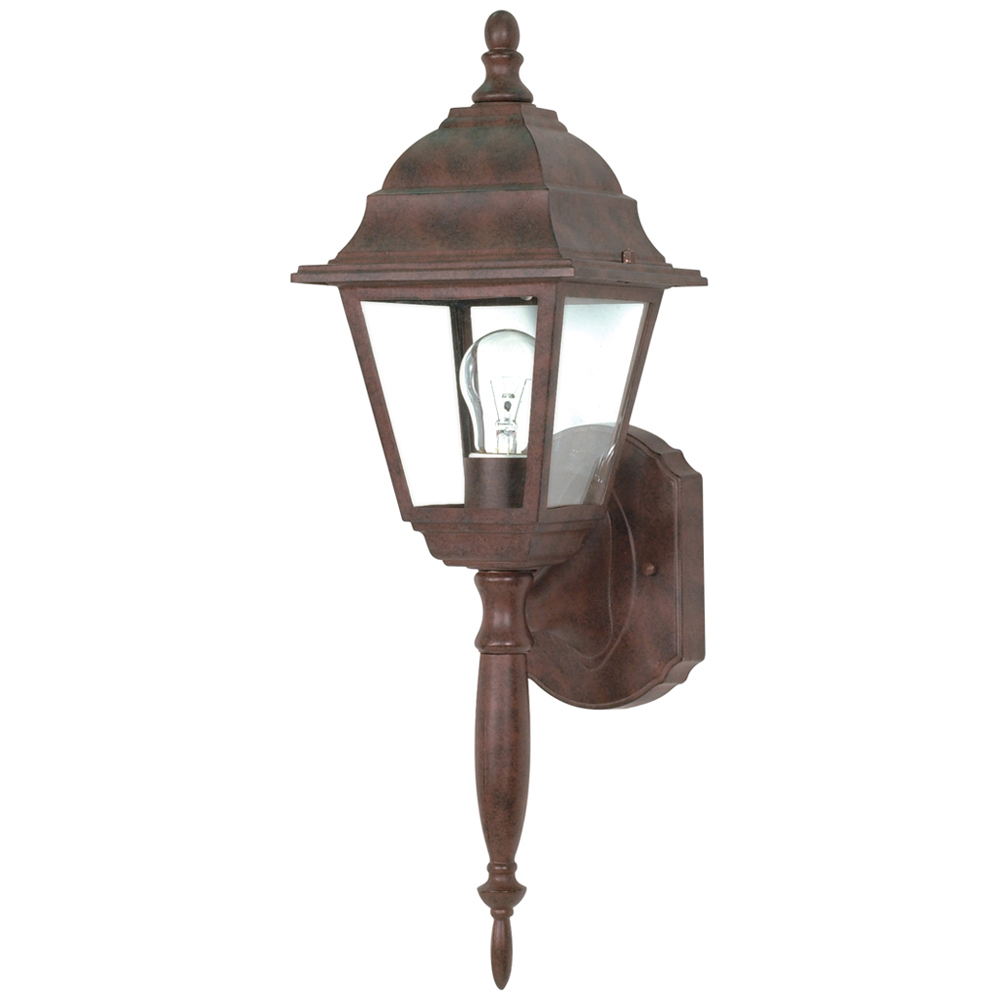 Briton - 1 Light - 18 - Wall Lantern - w/ Clear Seed Glass - Old Bronze