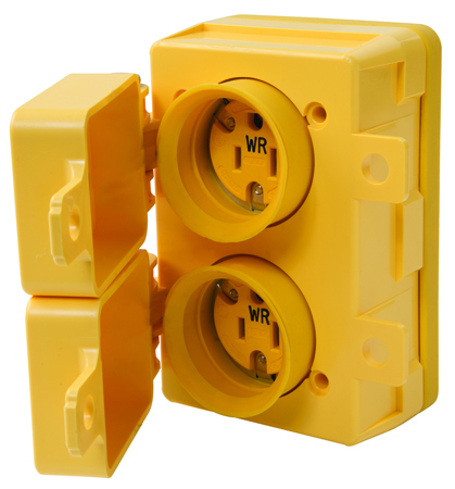 15A 125V 515R IP67 Straight Blade Duplex Receptacle