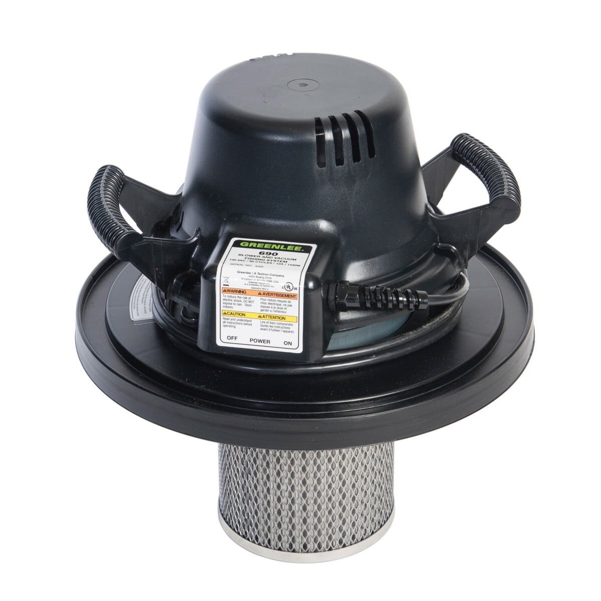 Replacement motor, backwards compatible with 690-15 power fishing system tanks manufactured after 1992.  Industrial 2-Stage Motor.  Powerful, sustained suction and blowing that out performs a typical shop vacuum.