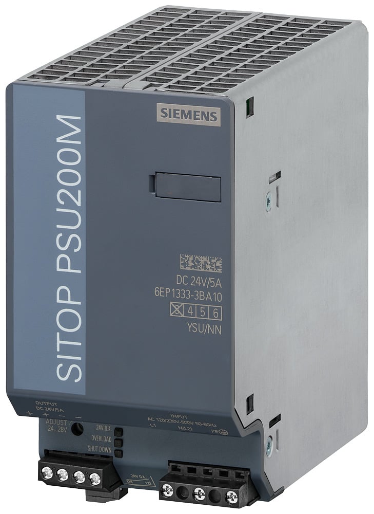 POWER SUPPLY 24V/5A -120/230-500V, 50/60 HZ