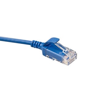 High Flex HD6 1G Patch Cord. 1 Ft Long - Blue