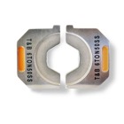 Stainless Steel Hex Die for 6-Ton TBM6PCR-LI, TBM62PCR-LI, TBM62CR-LI and TBM6UNICR-LI Tools for 3/0 CU, 1/0 Al, Die Color Orange, Tan, Die Code 50