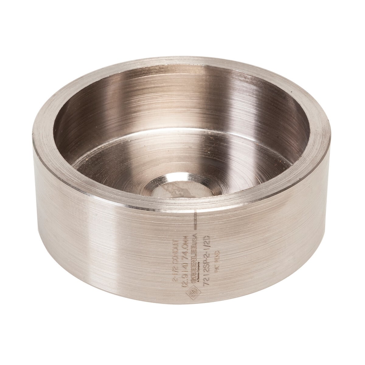 Speed Punch 2-1/2" Die.  For use with Speed Punch Knockout Kits with Battery-Hydraulic Driver for mild steel.