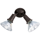 2 Light - 10 - Flood Light, Exterior - PAR38 w/Adjustable Swivel - Black