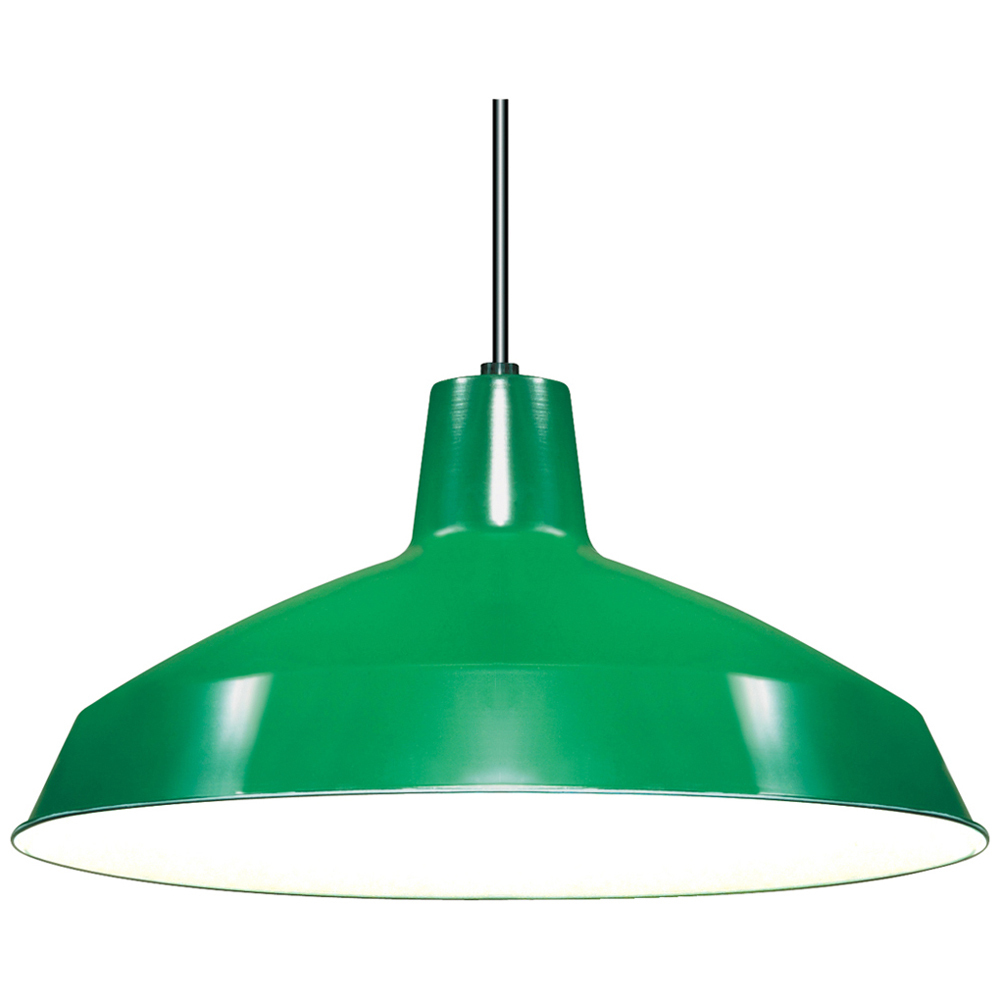 1 Light - 16 - Pendant - Warehouse Shade - Green