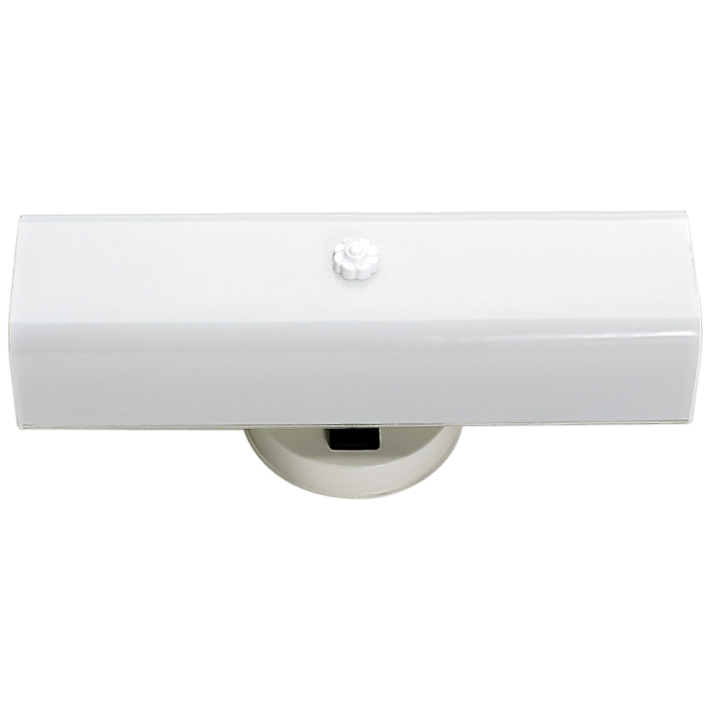 77-087 Traditional Vanity Light Fixture, (2) A19 Lamp, 120 VAC, White Housing