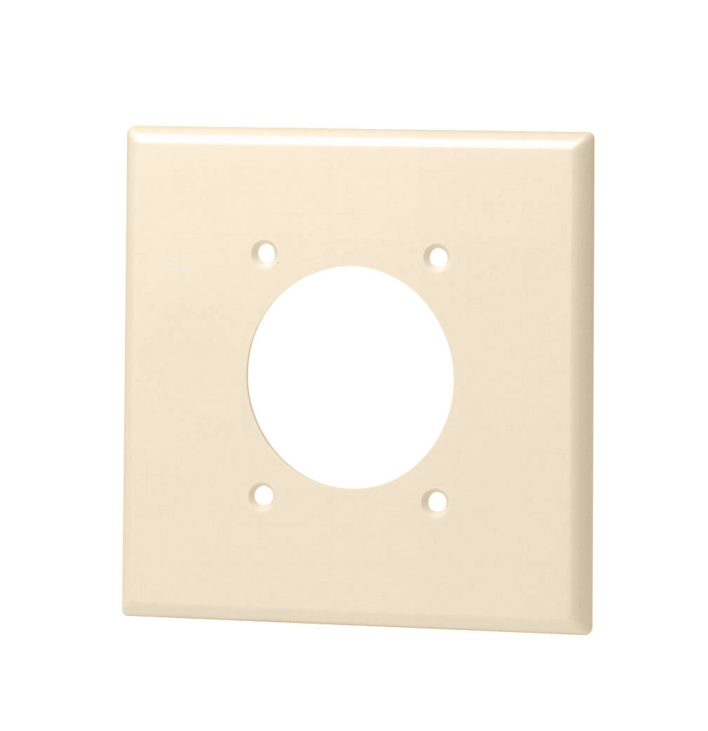2 Gang Power Power Outlet Wallplate