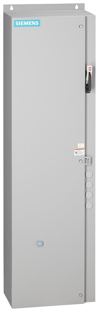 Pump control panel, Size 5, H2 Solid-state overload relay, OLR amp range 55-250A, 440-480V 50-60Hz/DC coil, Standard type contactor, 400A circuit breaker, HOA Sel Sw. ( ) ( ( & ) ( ) ) Start P.B., Enclosure NEMA type 3/3R, Weather proof outdoor use
