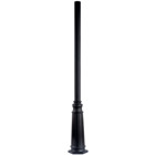 Constructed from aluminum, this 4 inch outdoor post accessory features a versatile Textured Black finish.