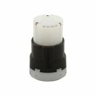 Eaton Arrow Hart ultra grip locking connector, #16-8 AWG, 30A, Industrial, 250V, Back wiring, Black, white, Ultra grip, L6-30, Two-pole, Three-wire, Nylon