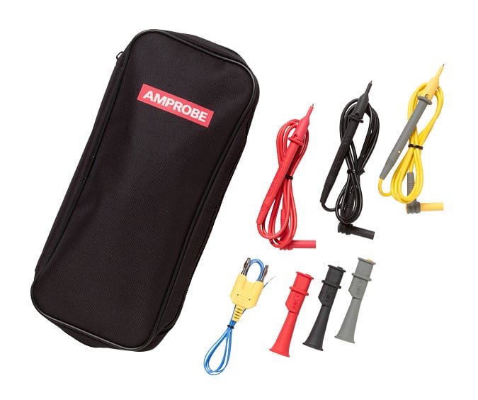 If youre looking for a versatile clamp-on amp meter for electrical motor maintenance and HVAC testing in high voltage industrial environments, this Clamp Meter is the best clamp meter for the job. It is the best clamp meter in the AMP-300 Series line including all the features of the AMP-320 plus a work light, peak hold, CAT IV 600 V, CAT III 1000 V safety rating and large 2.0 inch (51 mm) jaw. HVAC technicians will find the temperature and capacitance measurements they need plus DC Microamps for testing flame sensors. It also had core motor testing capabilities such as motor rotation, 3-phase sequence testing, and inrush current measurement for motor start-up monitoring. The low pass filter allows you to accurately measure current and voltage on variable frequency drives. The Amp-Tip function allows for precise measurement of current down to the tenth of an Amp, enabling accurate current measurement of both large and small diameter wires. It also offers a full range of standard multimeter features, including AC DC current, AC DC voltage, frequency, True-RMS, non-contact voltage detection, resistance, and continuity.