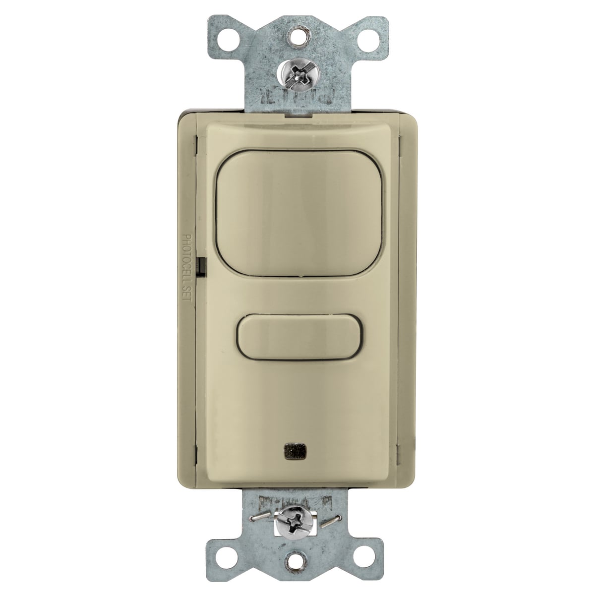 Occupancy Sensing Products, Wall Switch,Occupancy or Vacancy, Passive Infrared, 1 Relay, 1000 Square Feet,800WIncandescent, 1000W Fluorescent @ 120V AC, 1800W Fluorescent @ 277VAC, 120/277V AC, With Photocell, Ivory