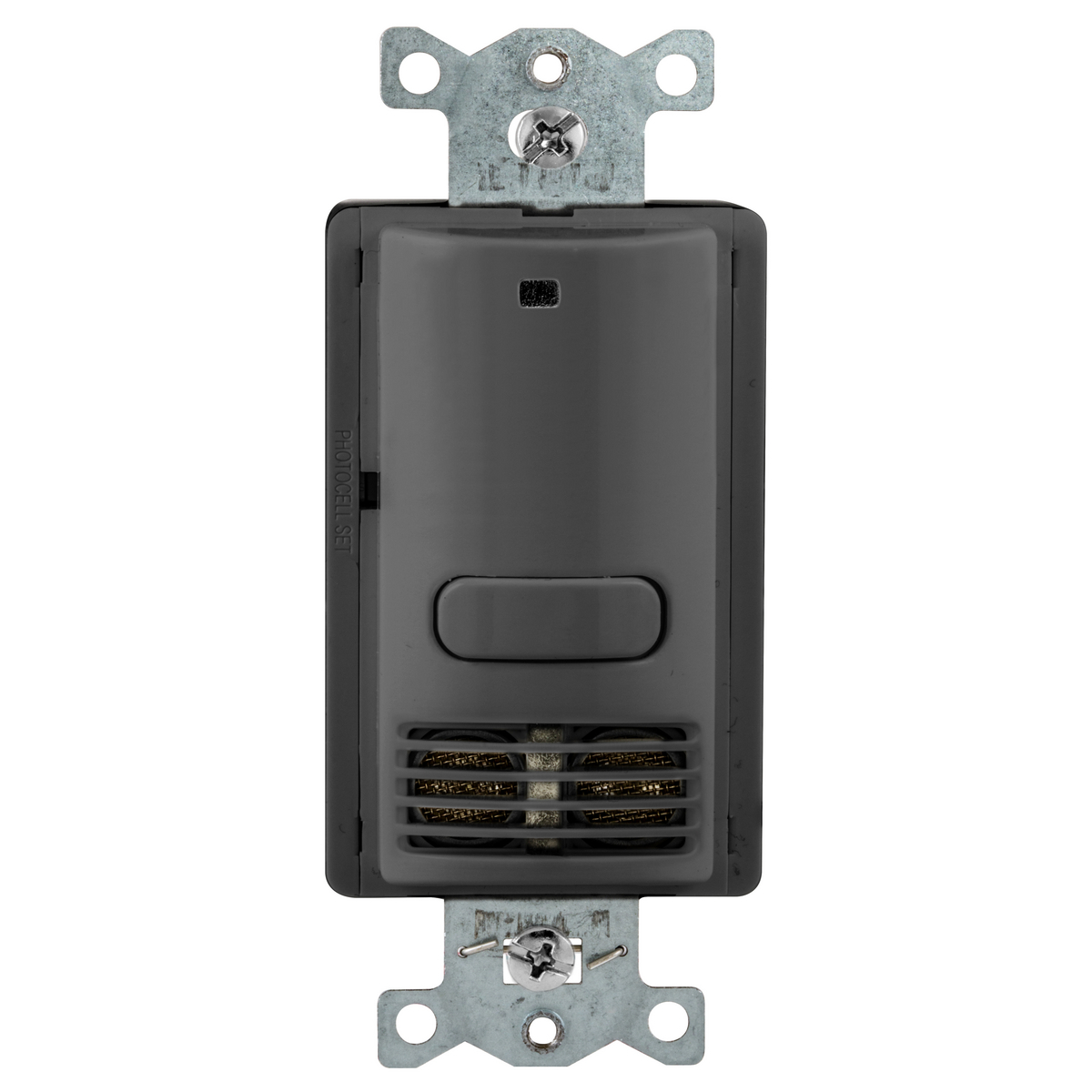 Occupancy Sensing Products, Wall Switch,Occupancy or Vacancy, Ultrasonic, 1 Relay, 1000 Square Feet,800WIncandescent, 1000W Fluorescent @ 120V AC, 1800W Fluorescent @ 277VAC, 120/277V AC, With Photocell, Black