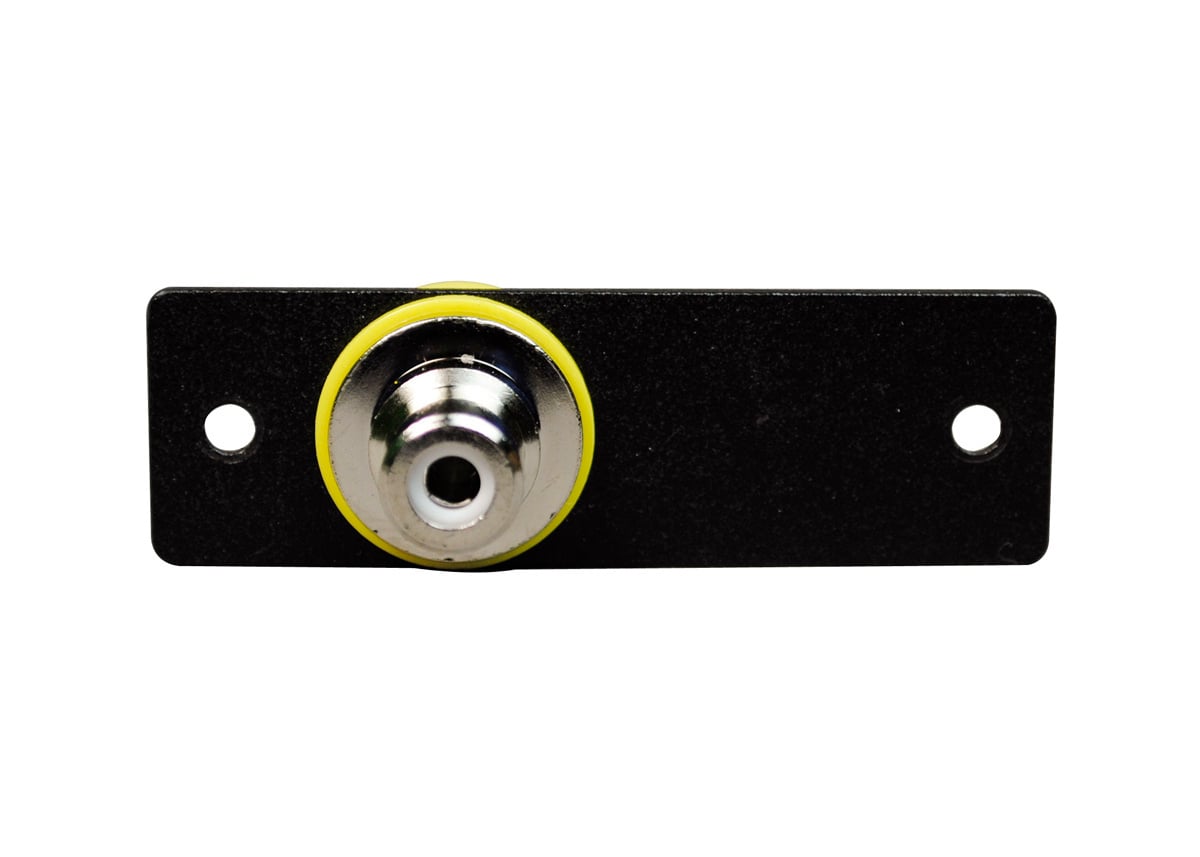 Adapter; 1.3 Inch Width x 2.2 Inch Height x 0.7 Inch Depth, Metal, One RCA Female to BNC Female, Black