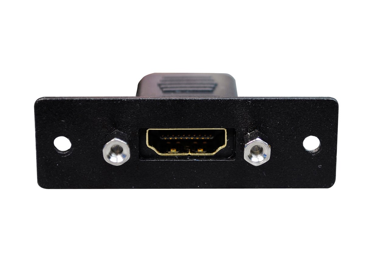 AVIP Series Single Device Plate; (1) HDMI Female To Female Barrel, Black