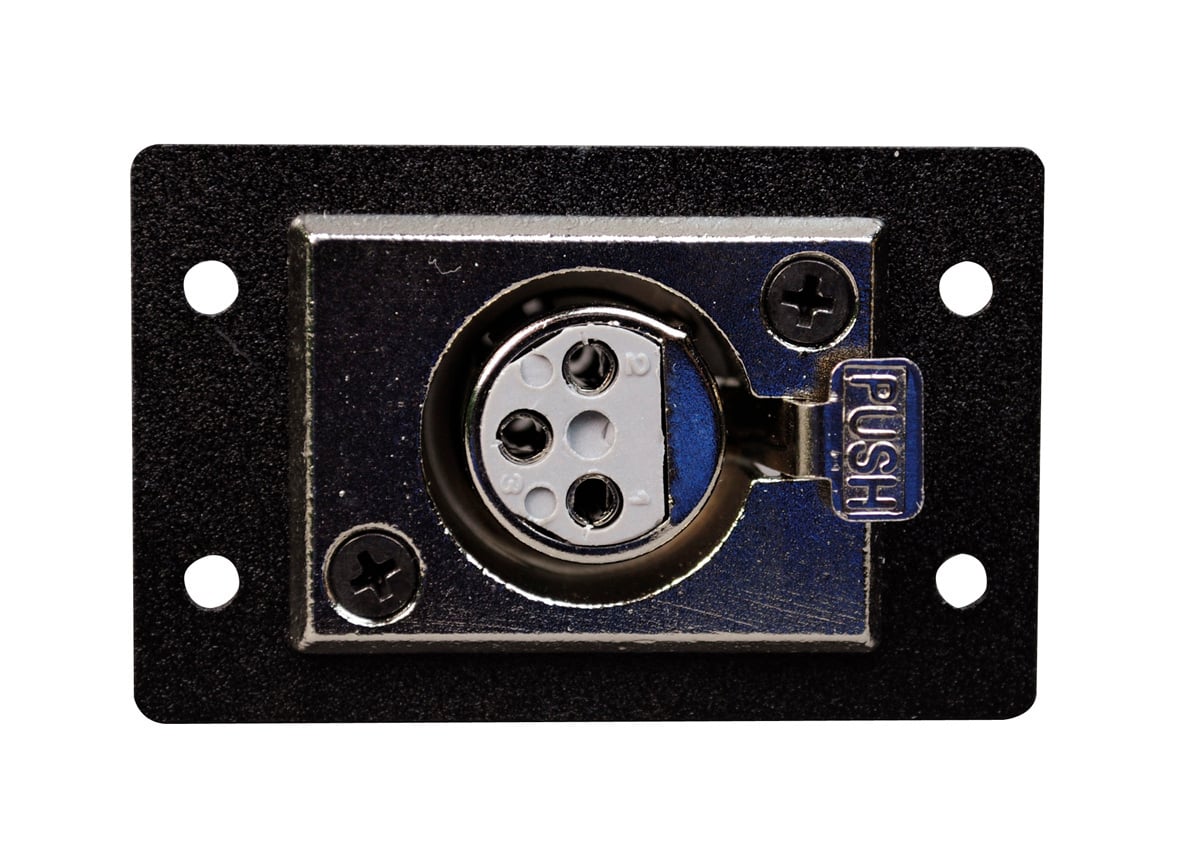 2P,BLACK,XLR 3PIN F/SOLDER