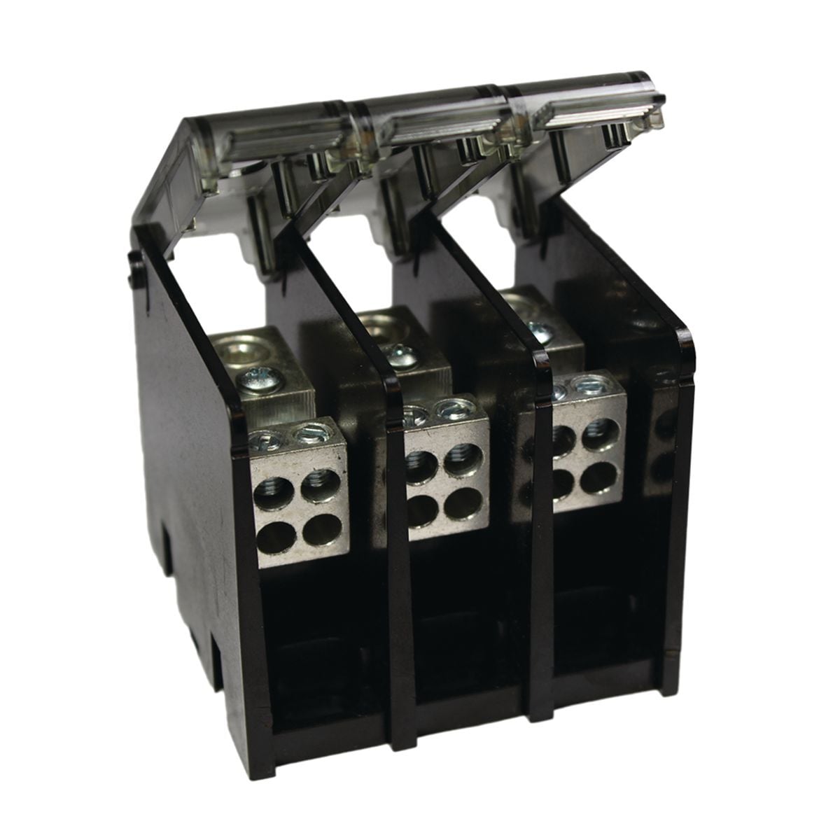 Terminal block covers, AWG 6 - 350 kcmil (Run), AWG 6 - 350 kcmil (Tap), Power Distribution Block,7.89 W,3.55 H