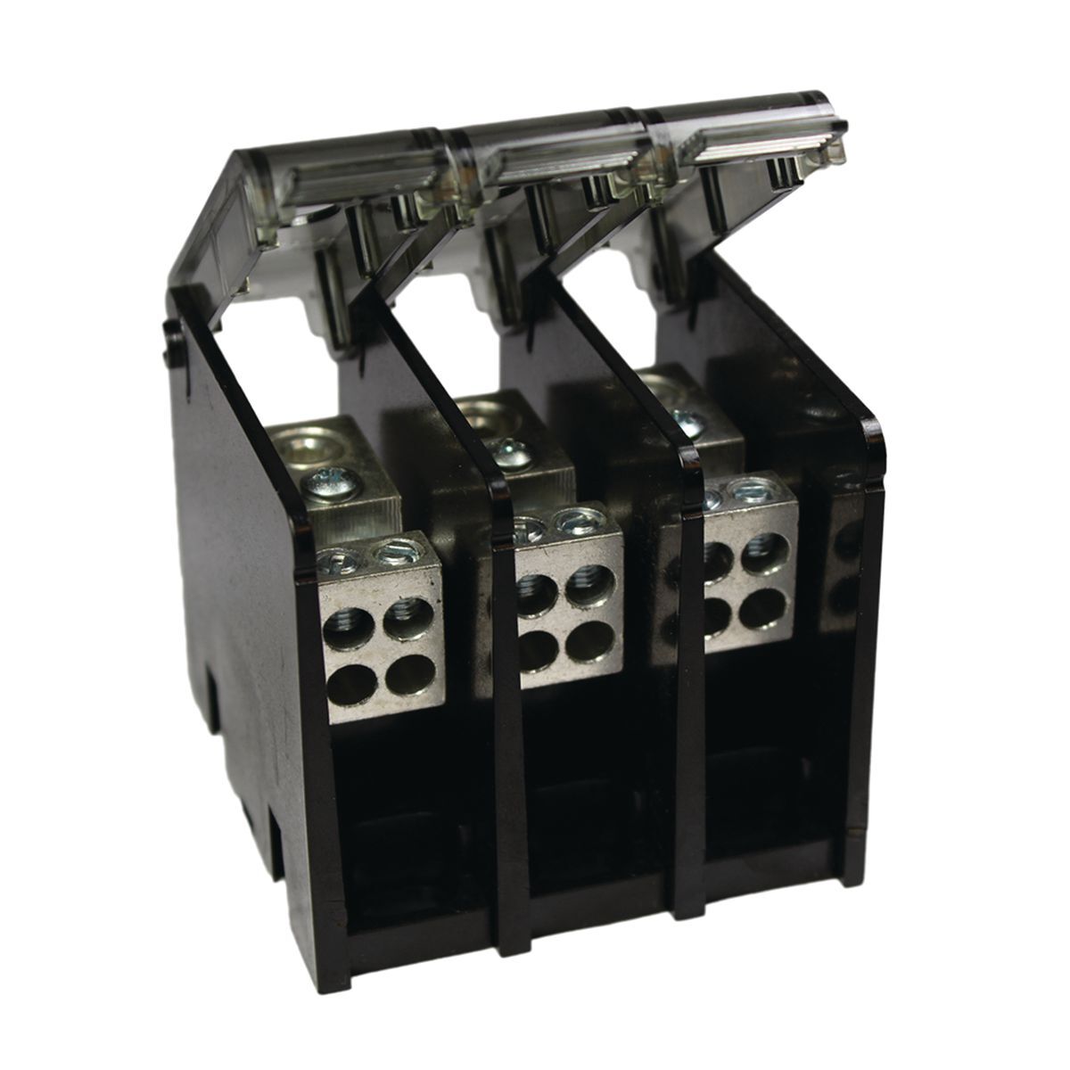 Terminal block covers, AWG 4 - 500 kcmil (Run), AWG 6 - 4/0 (Tap), Power Distribution Block.