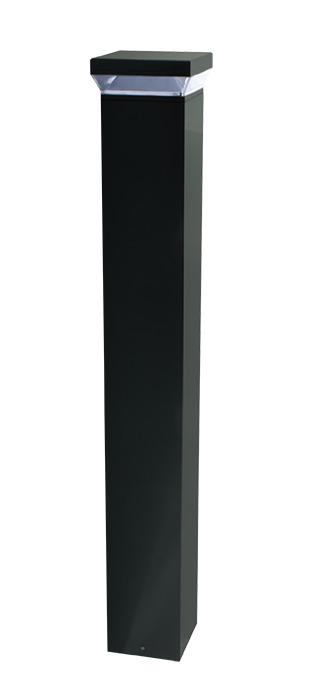 LED SQUARE BOLLARD 42" 18W 3K BZ