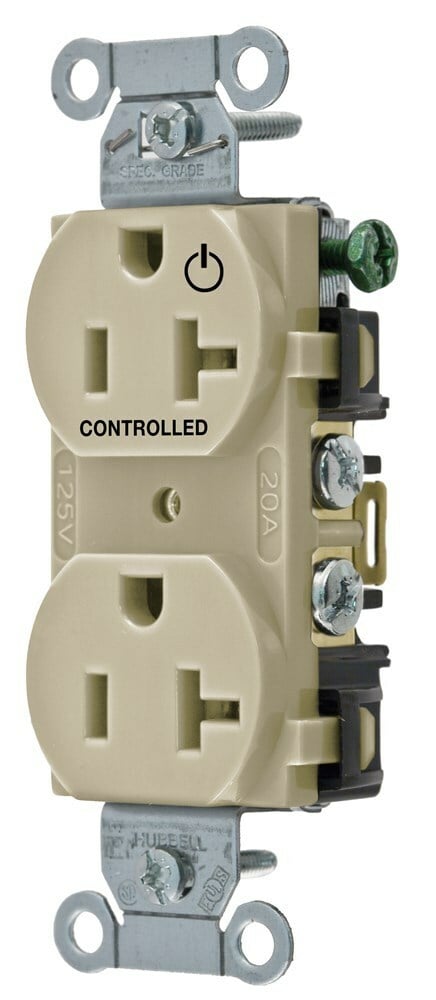 1/2 CONTROLLED 20A 125V, B/S, DUP, IV