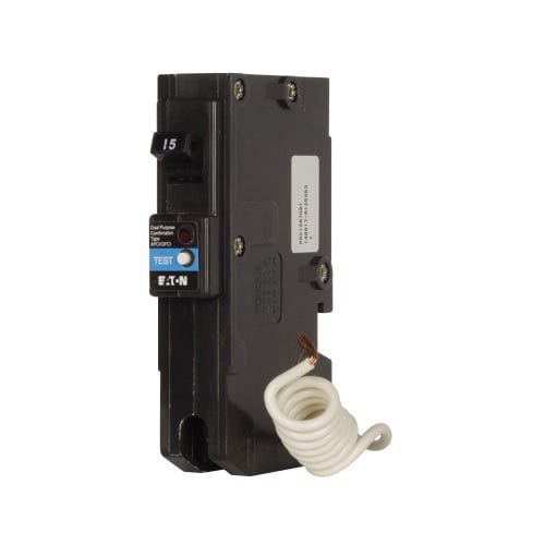 TYPE BR 1" AFCI/GFCI, 1P, 15A, 120V, 10KAIC, Quick Connect Neutral