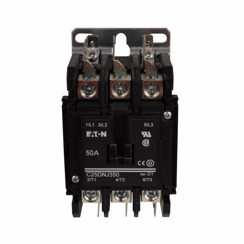 Eaton definite purpose contactor, Quick, 30A, 15-50A, two- and three-pole, Contactor, Three-phase, Definite Purpose Control Contactor