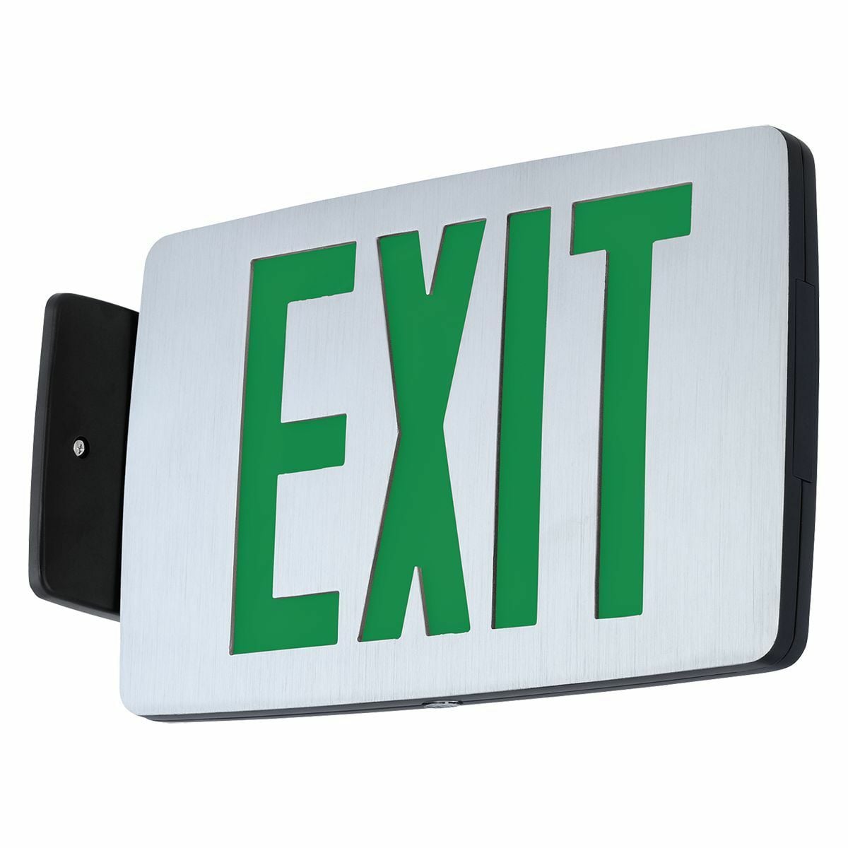 EXIT DBL BRUSH ALUM FACE RED LETTER EM