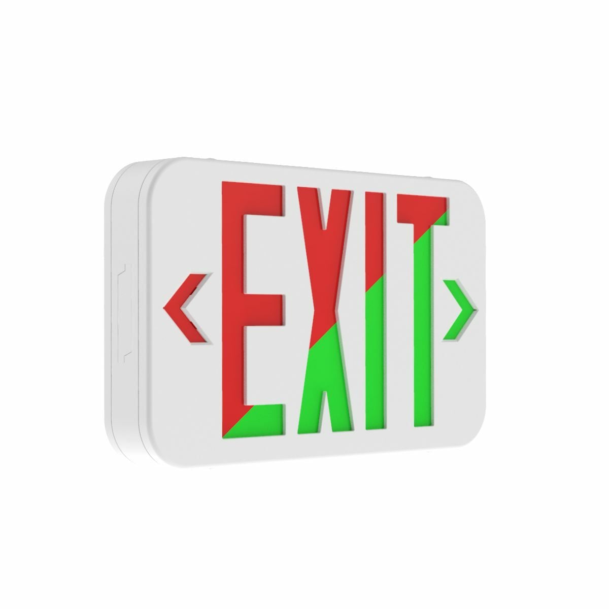 CE Series LED Emergency Exit, Mounting Type: Wall or ceiling mount, Number of Faces: double-face, Face style: universal face, Wording On Sign: EXIT, Letter Color: red, Housing Finish: Black, Number of Lamps: 0, Operation: emergency operation, Battery Type: Nickel Cadmium, Battery Runtime: 90 min, Voltage Rating: 120/277 VAC.
